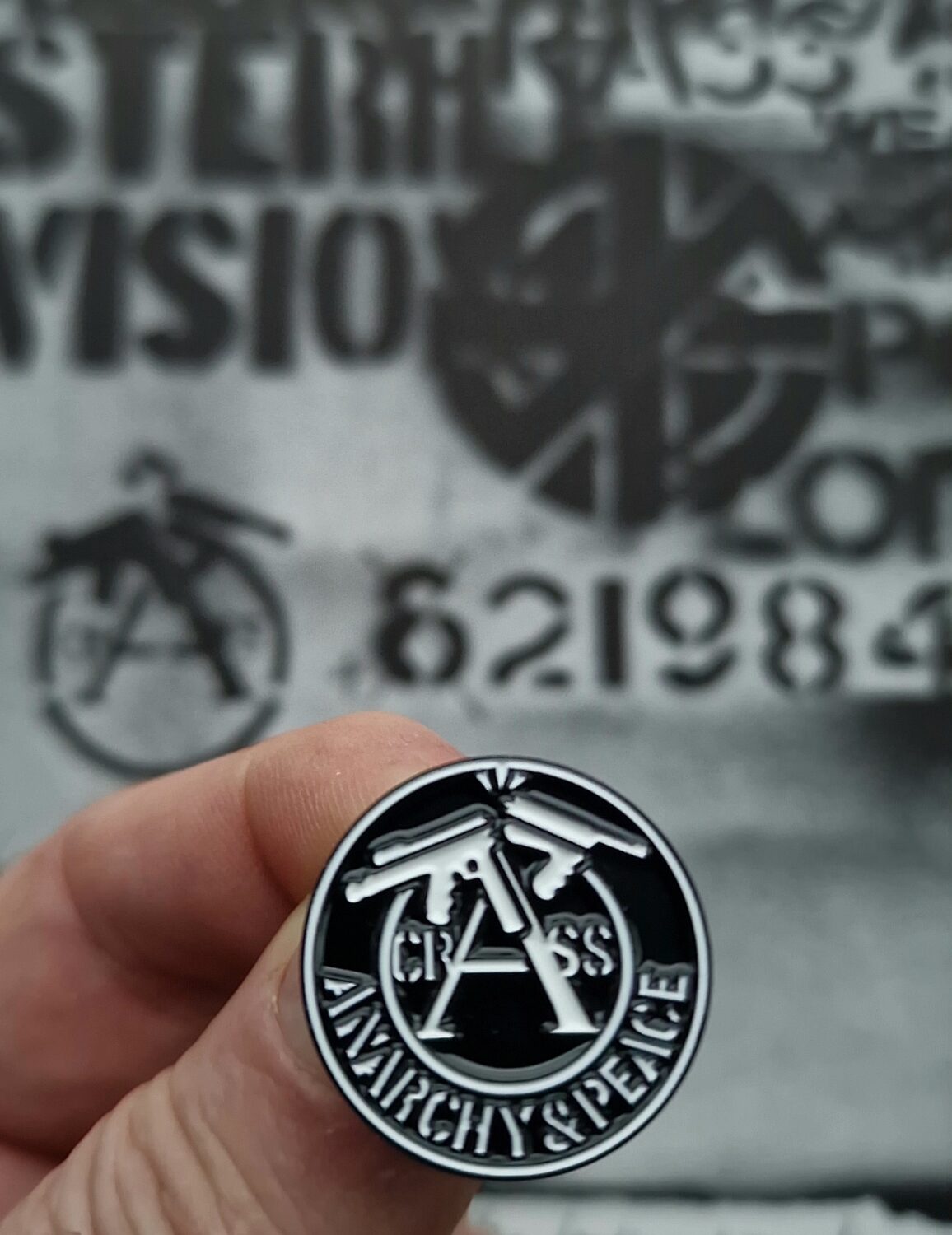 CRASS Anarchy & Peace BLACK