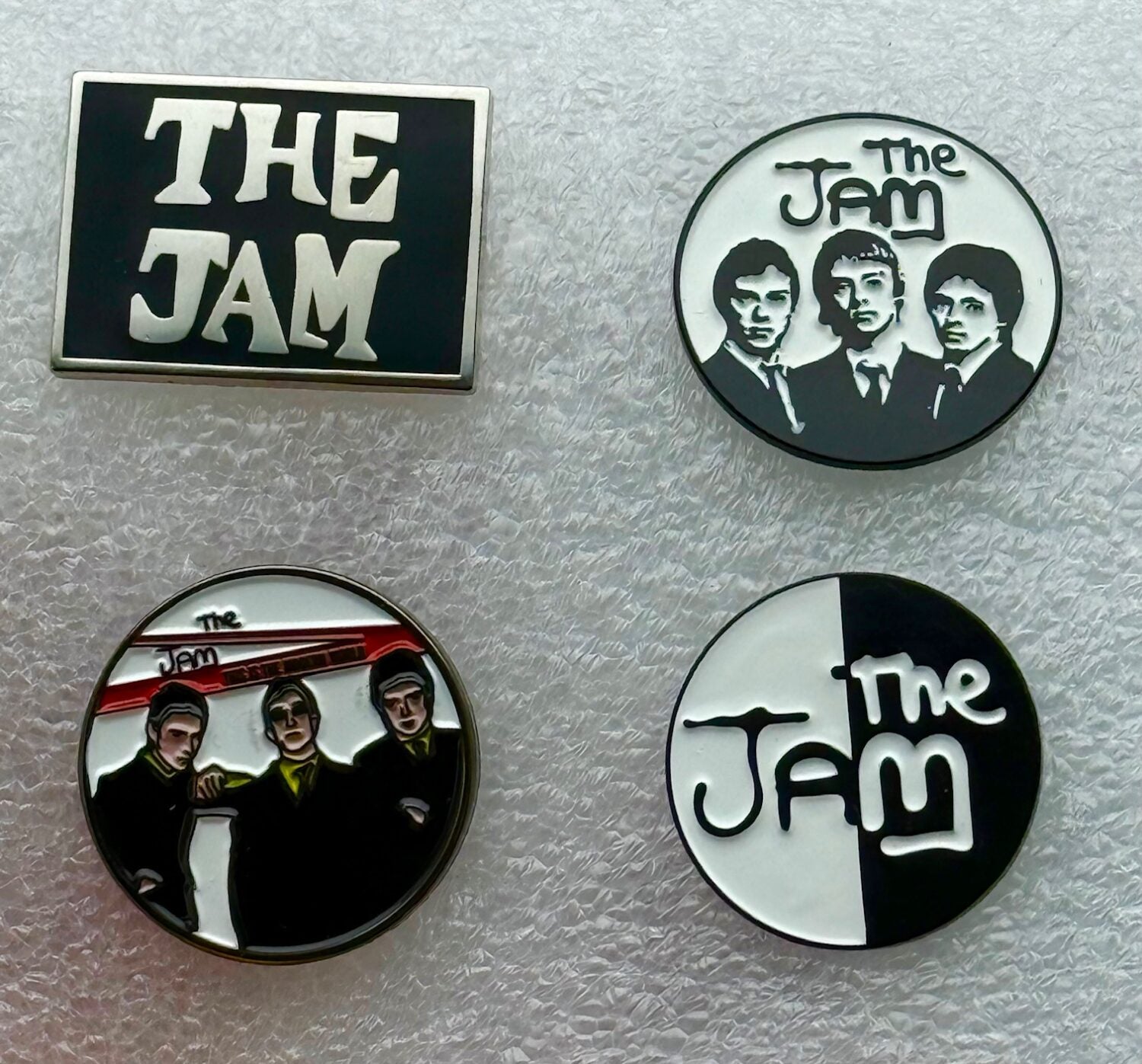 The Jam - 4 Pin Badge Set