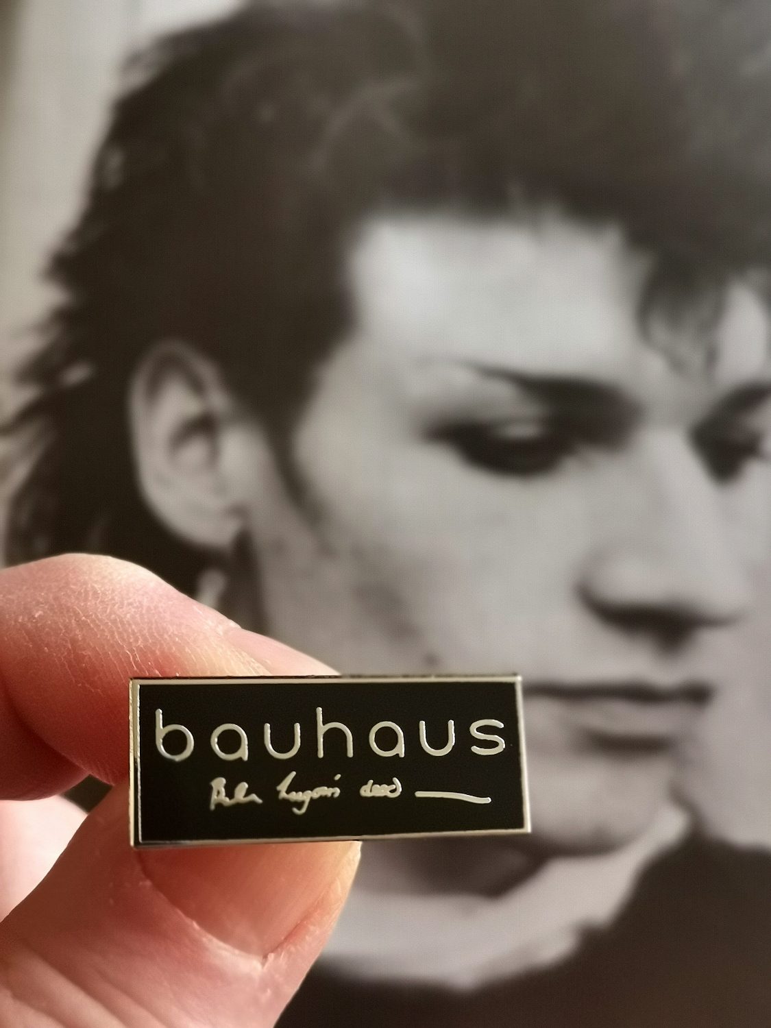Bauhaus BELA LUGOSI'S DEAD Pin Badge