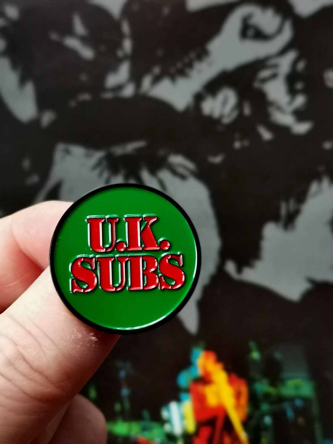 UK SUBS Stamp Logo GREEN