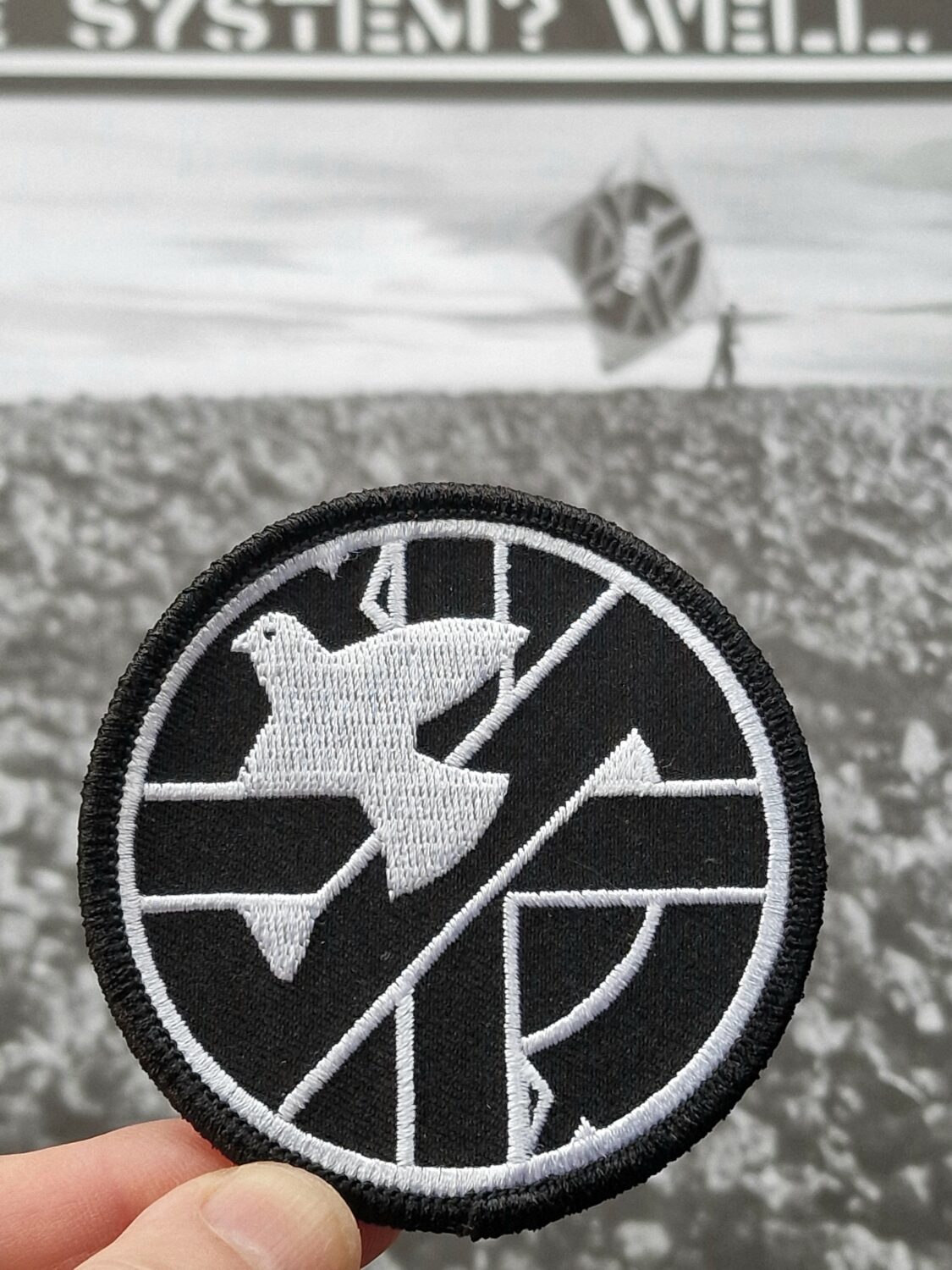 Crass DOVE Embroidered Patch