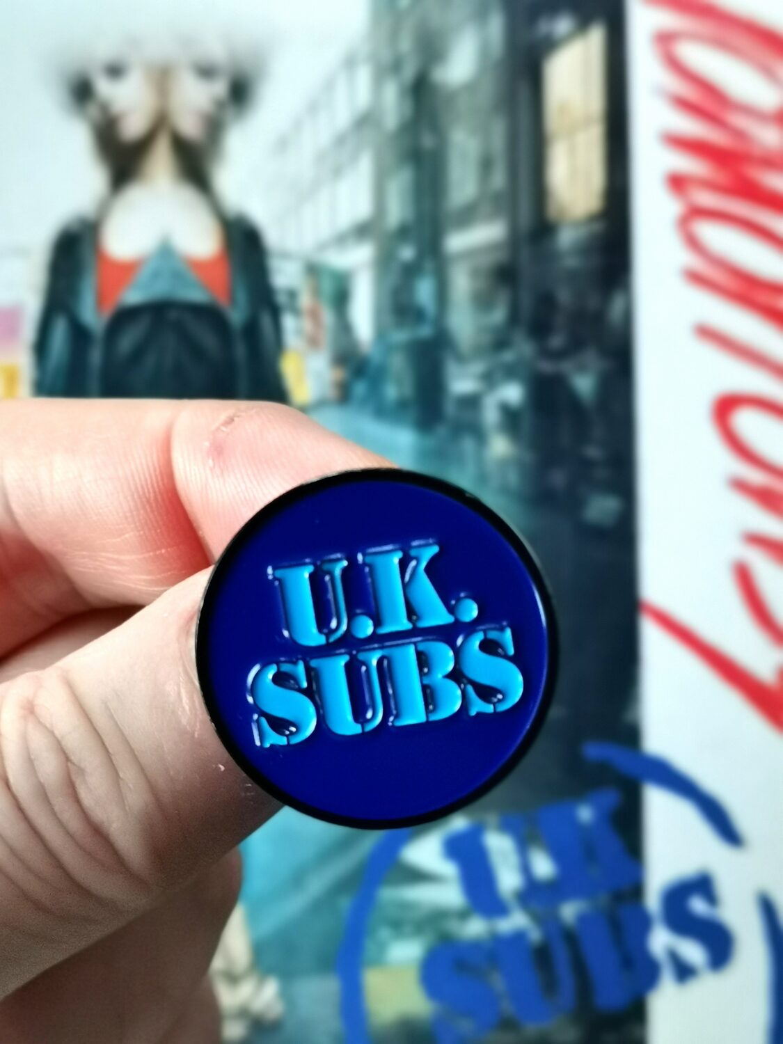 UK SUBS Stamp Logo BLUE