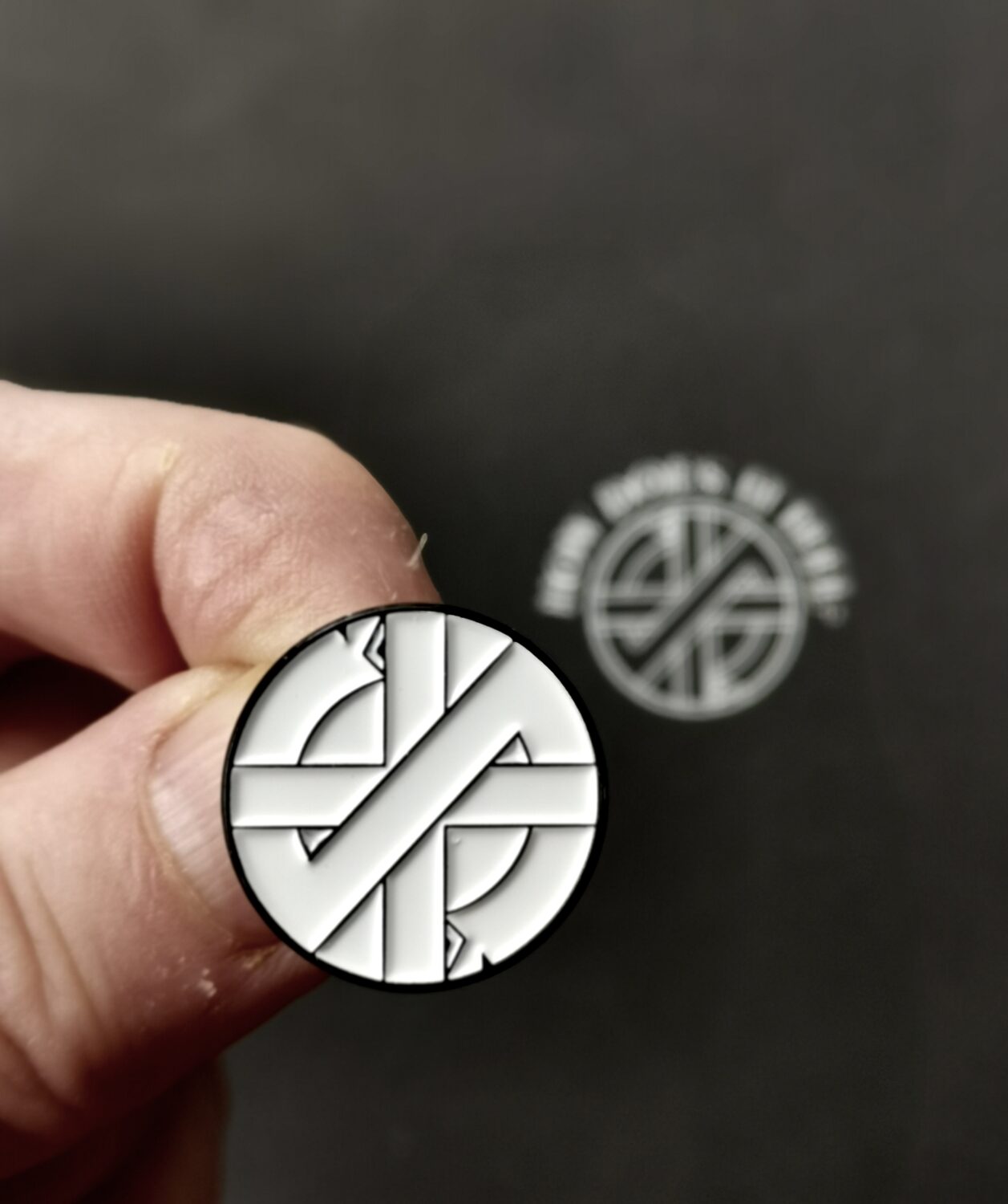 Crass Symbol WHITE